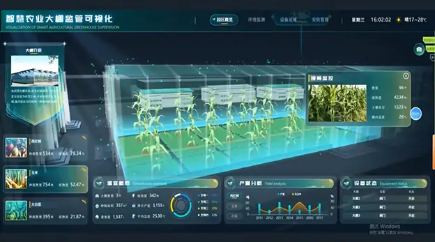 智慧农业大棚可视化
